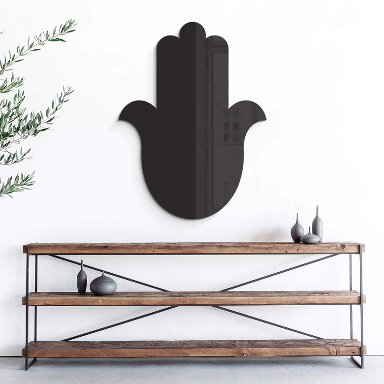 Acryldeko Yoga Hamsa Hand Silhouette 