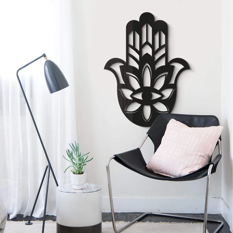 Acryldeko Yoga Hamsa Hand 