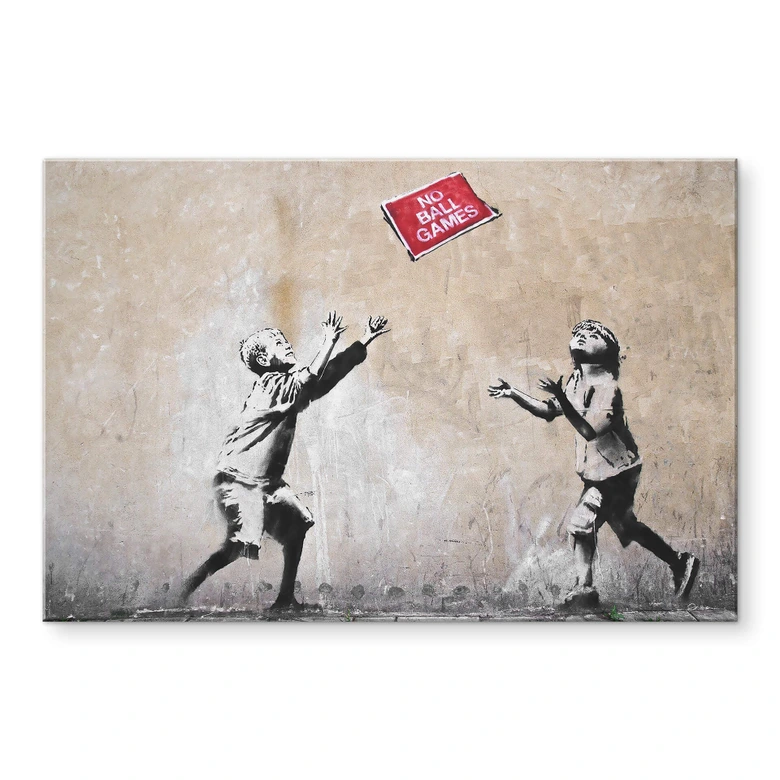 Acrylglasbild Banksy - No Ball Games 