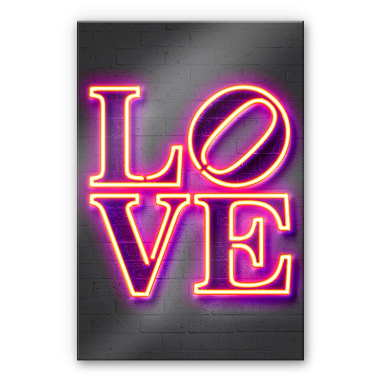 Acrylglasbild Mielu - Love 