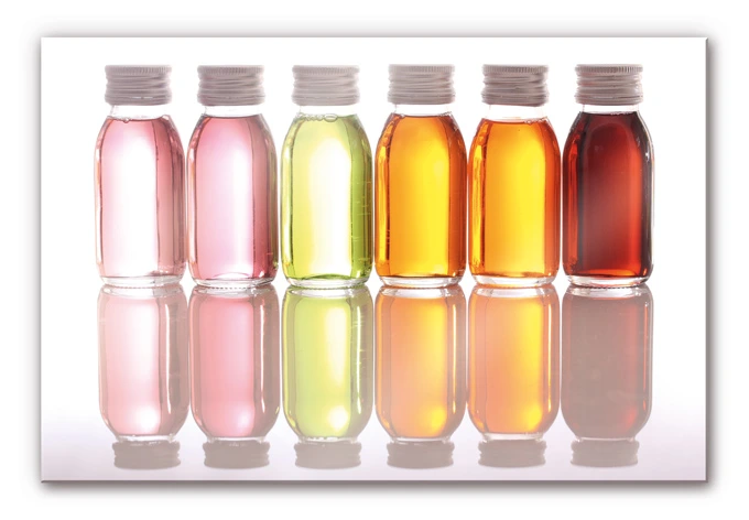 Acrylglasbild Oil Bottles 