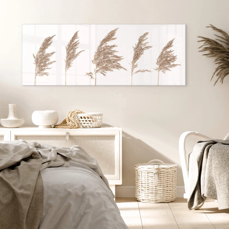 Acrylglasbild Schilfgras - Panorama 
