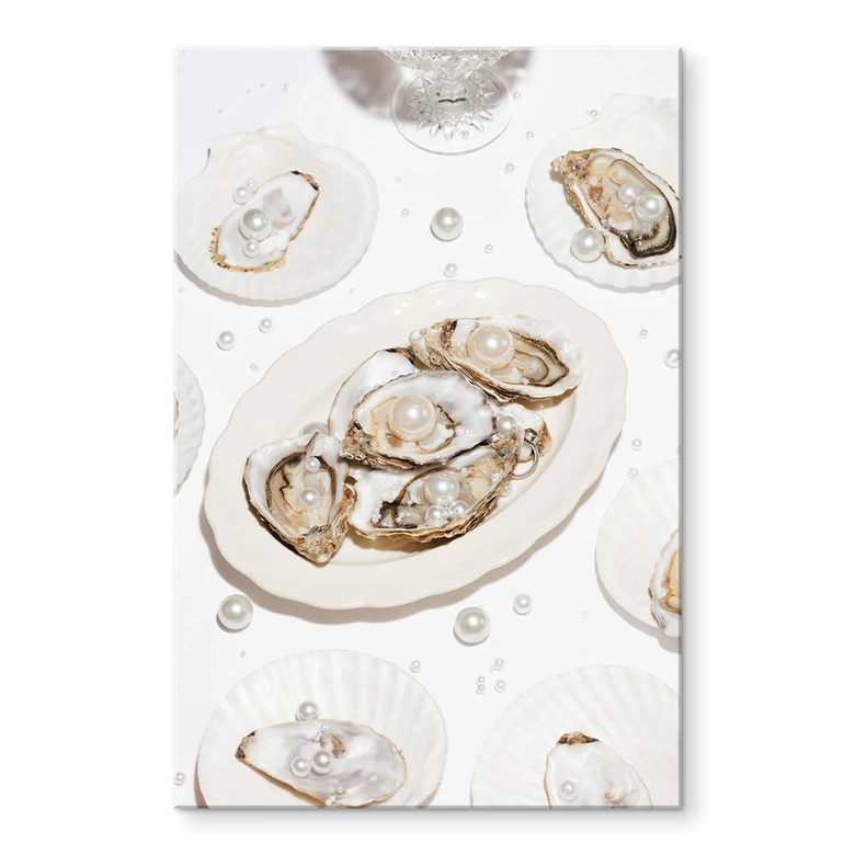 Acrylglasbild 1X Studio - Austern mit Perlen 