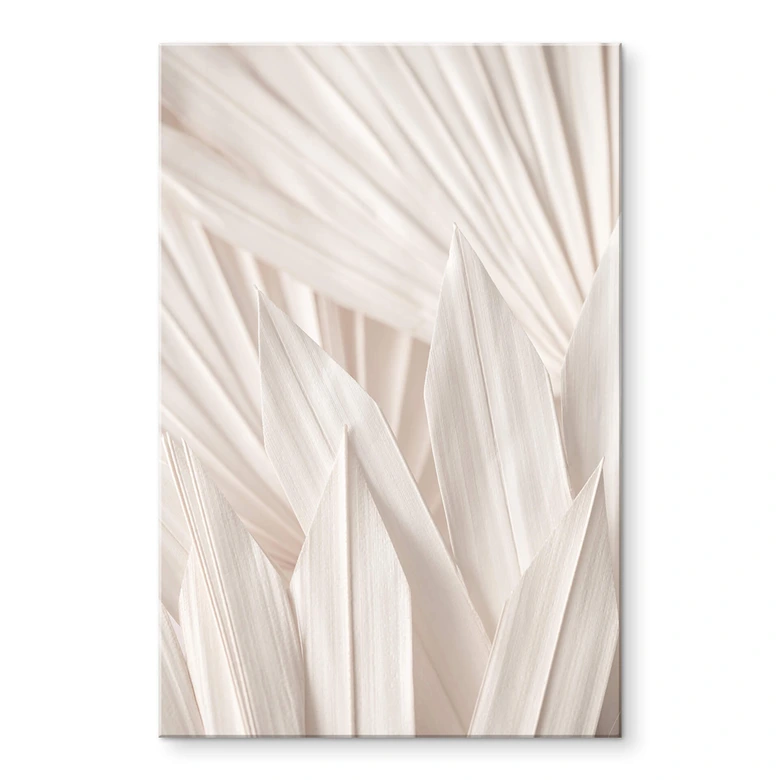 Acrylglasbild 1X Studio - Helle Palmenblätter 