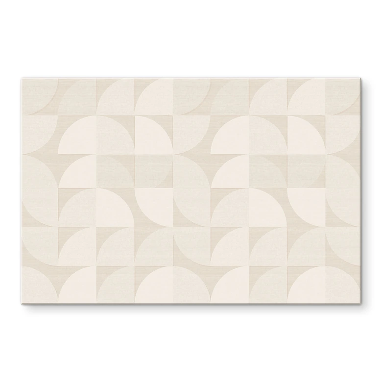 Acrylglasbild Halbkreise im Retro-Stil - Bloomery Decor 