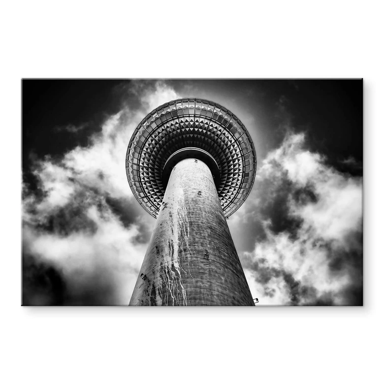 Acrylglasbild Brown - Fernsehturm Berlin 