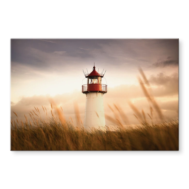 Acrylglasbild Leuchtturm an der Küste von Sylt - Eisenmann 