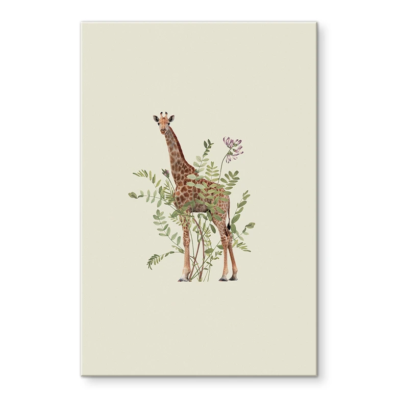 Acrylglasbild Florale Giraffe - Frida Floral Studio 
