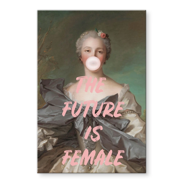Acrylglasbild Die Zukunft ist weiblich - Grace Digital Art 