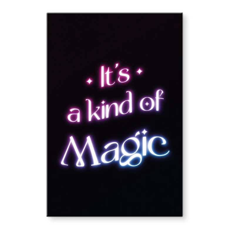 Acrylglasbild Songtext - It's a kind of magic 