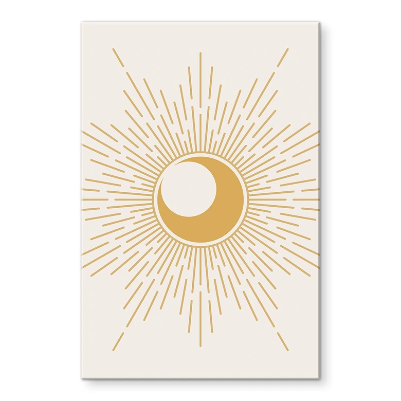 Acrylglasbild Goldene Sonnenstrahlen - KsanaKalpa 