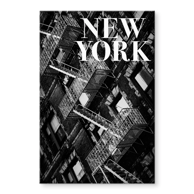 Acrylglasbild Martin - Feuerleiter in New York 