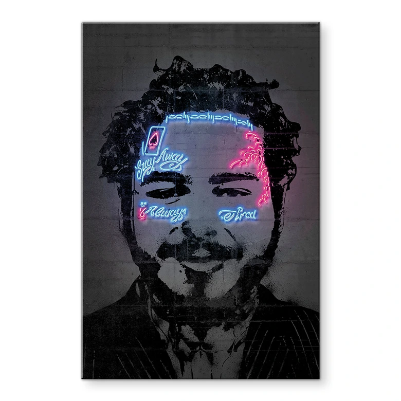 Akrylbillede af Plakat Malone - Mielu 