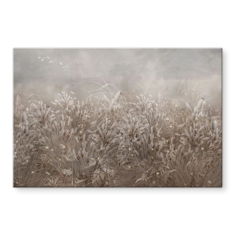 Acrylglasbild Pampasgras und Gräser in Beige - Ms Tiff 