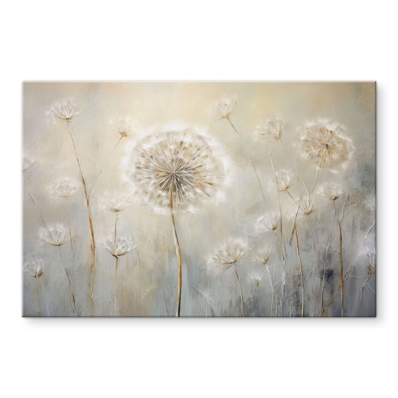 Tableau sur verre acrylique Rêve de pissenlits au printemps - Paksoylu 
