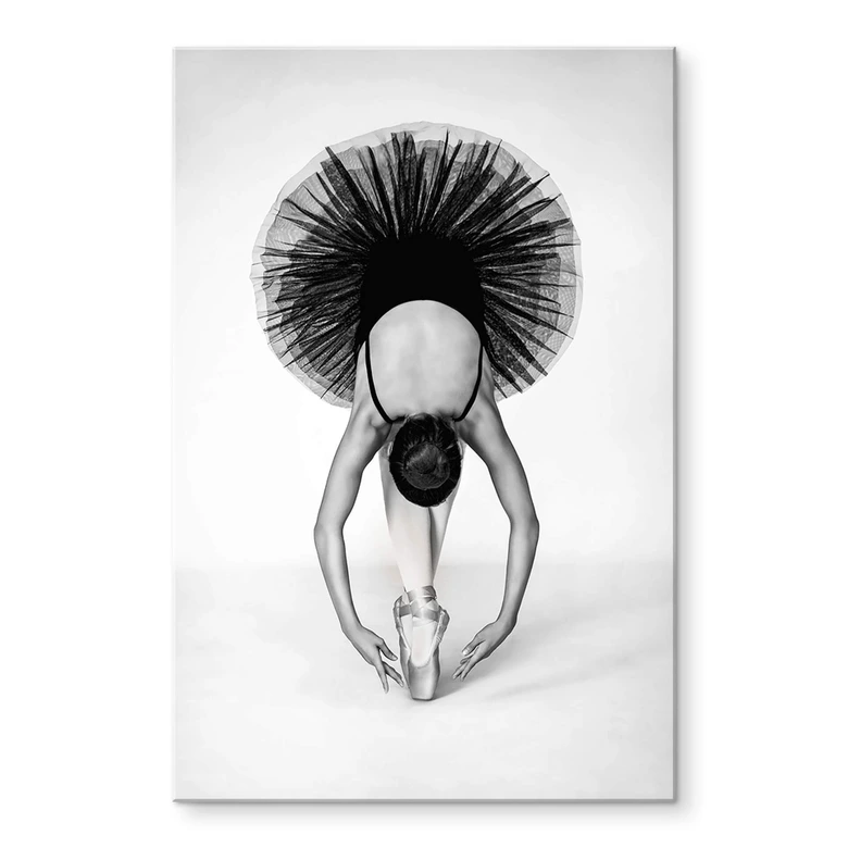Acrylglasbild Pentony MA - Ballerina Schwarz-Weiß 