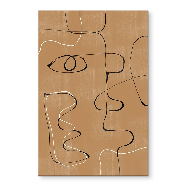 Acrylglasbild The Miuus Studio - Abstraktes Gesicht 
