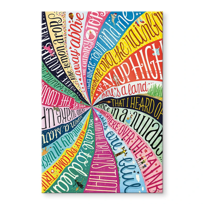 Acrylglasbild Tohmé - Over the Rainbow 