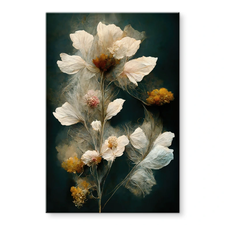 Tableau en verre acrylique Fleur éphémère - Treechild 