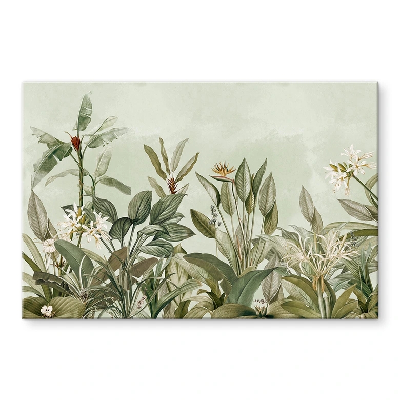 Tableau sur verre acrylique Botanique tropicale - UN Designs 