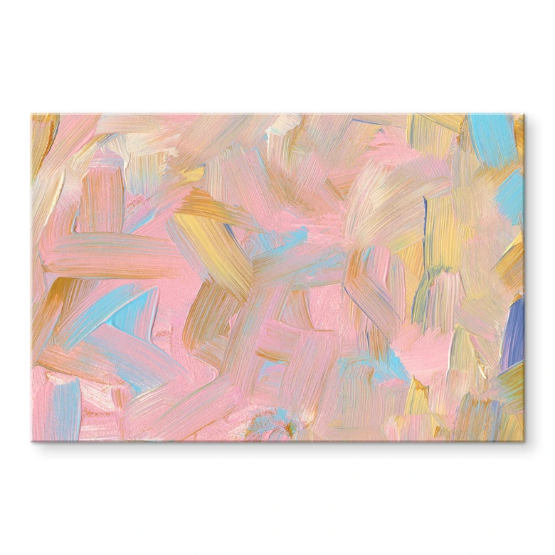 Acrylglasbild uplusmestudio - Abstrakt in Rosa 