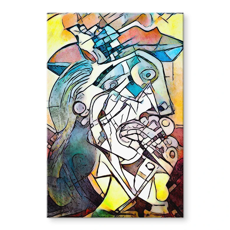Acrylglasbild Zamart - Hommage an Picasso - Die Frau 
