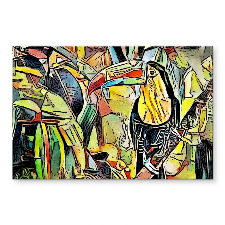 Tableau sur verre acrylique Zamart - Toucan 