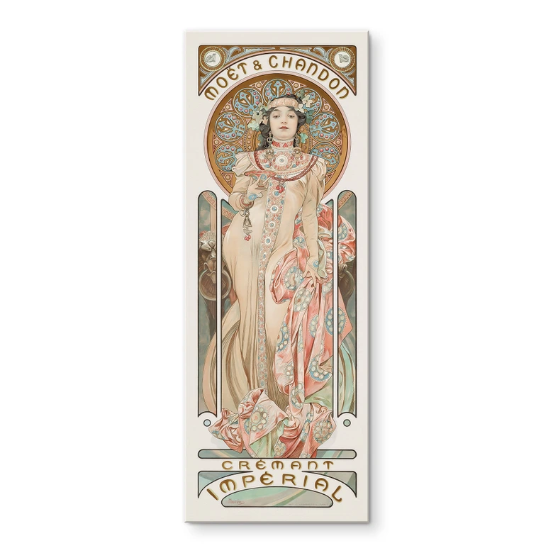 Acrylic glass Mucha - Moet and Chandon - Dry Imperial - Panorama 