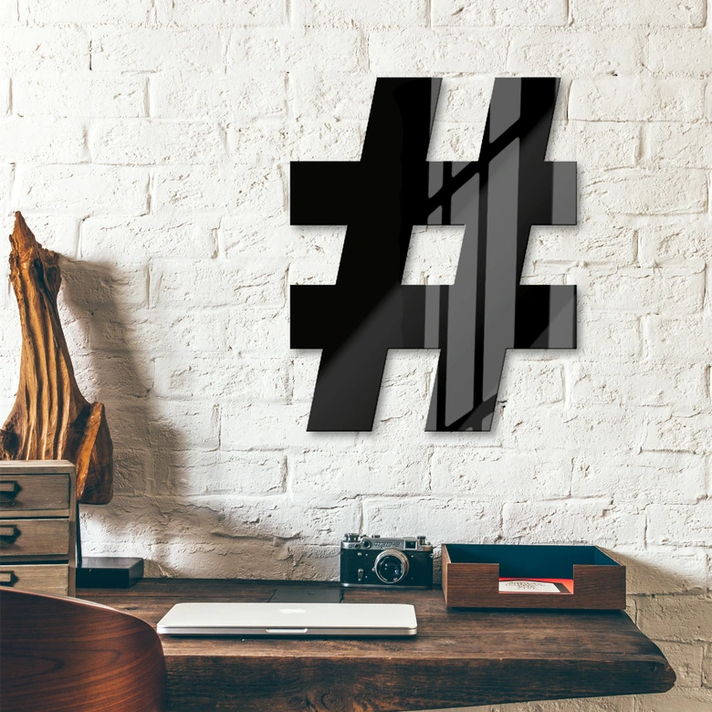 Acrylglas Hashtag 