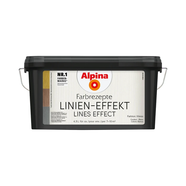 Alpina vægmaling farveopskrifter LINE EFFEKT - 4,5 liter 