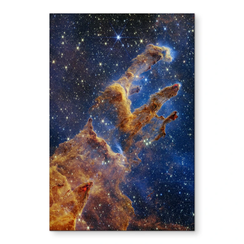 Wandbild James Webb Telescope - Pillars of Creation - Alu-Dibond 