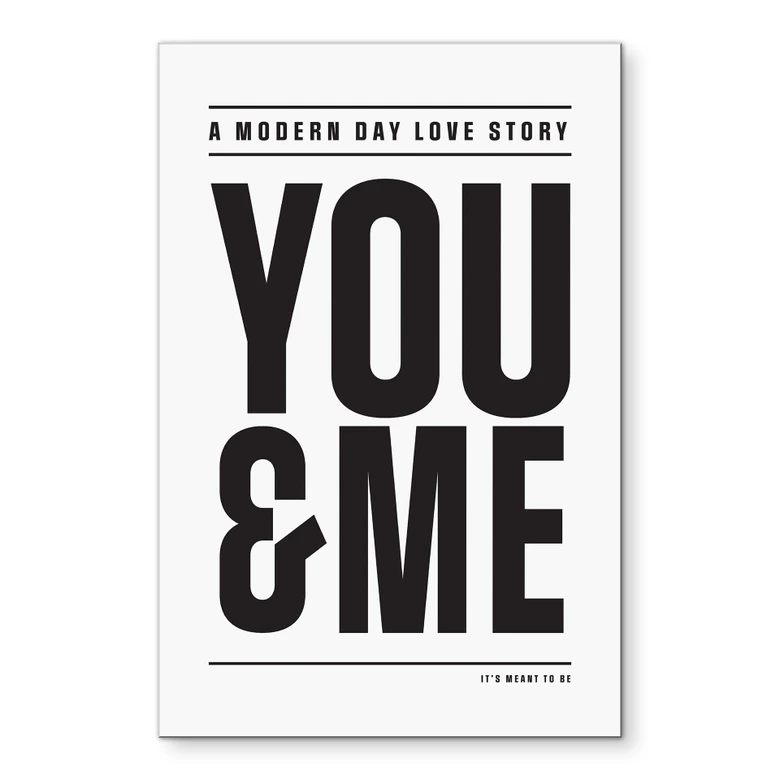 Wandbild You and me - Alu-Dibond - Kerr-Dineen 
