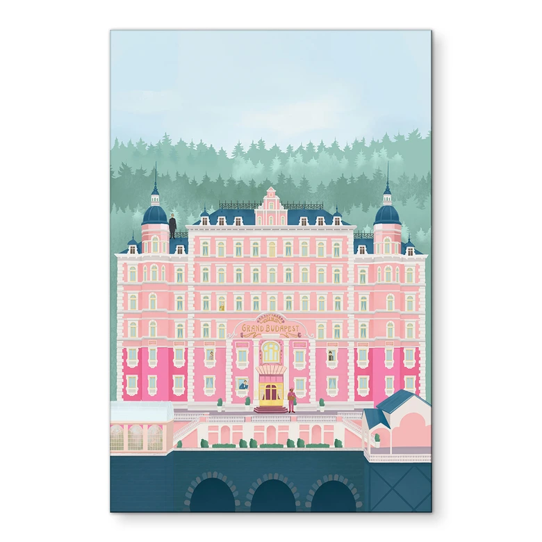 Wandbild Grand Budapest Hotel - Lizde - Alu-Dibond 