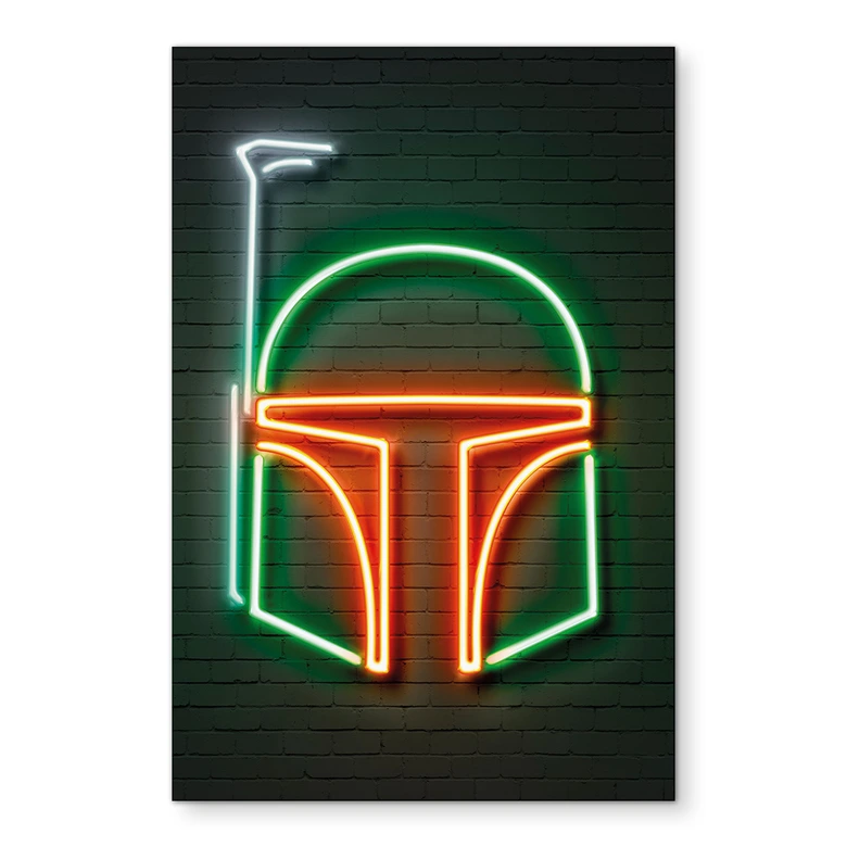Wanddecoratie Boba Fett - Mielu - aluminium dibond 