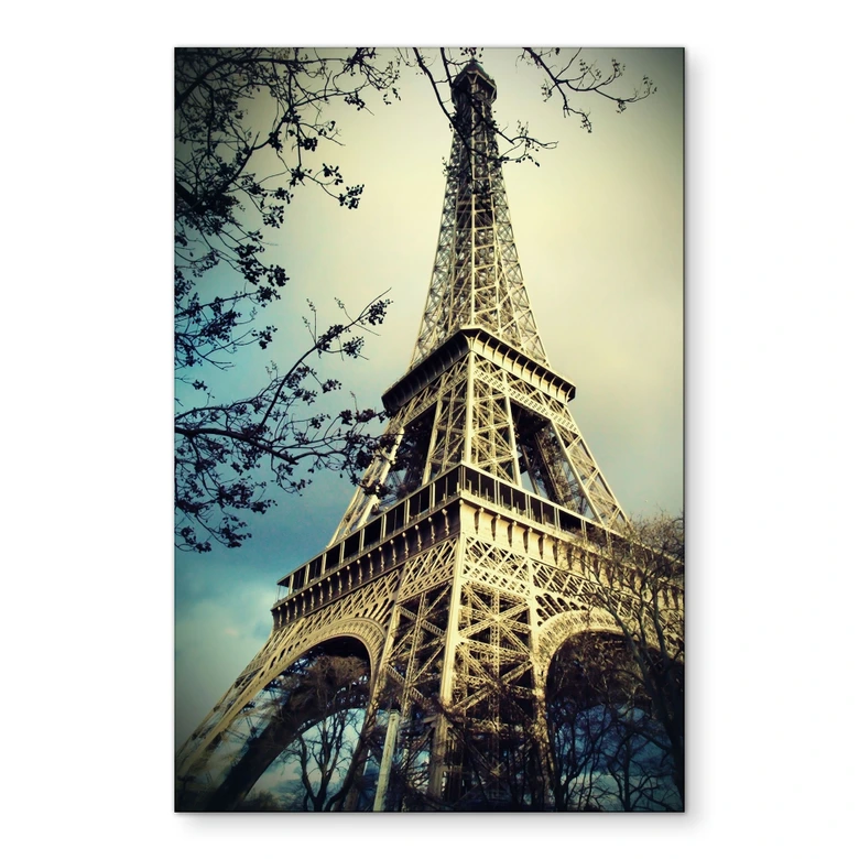 Wandbild Paris Eiffelturm - Alu-Dibond 