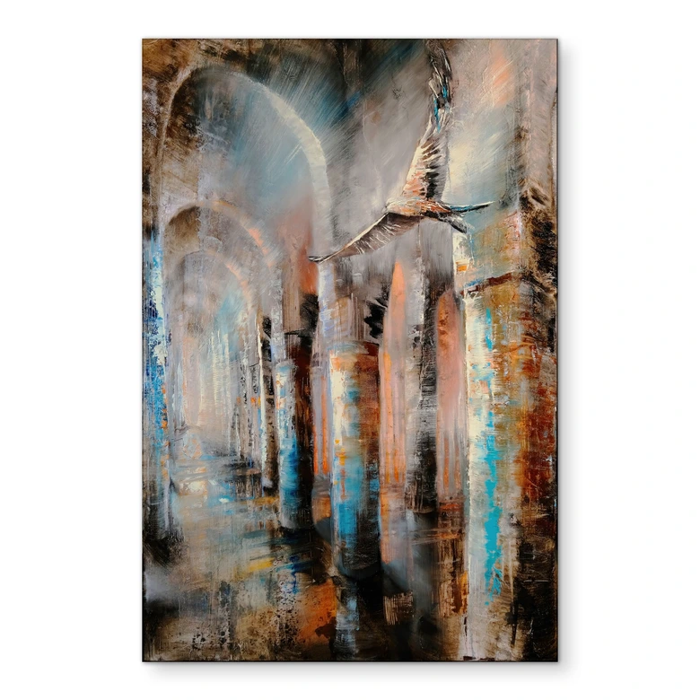 Wandbild Flug durch die Arkaden - Schmucker - Alu-Dibond 