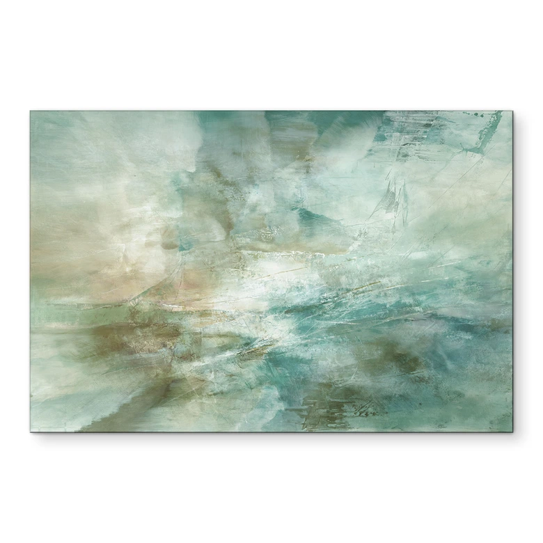 Wandbild Salbeigrünes Nebellicht - Schmucker - Alu-Dibond 