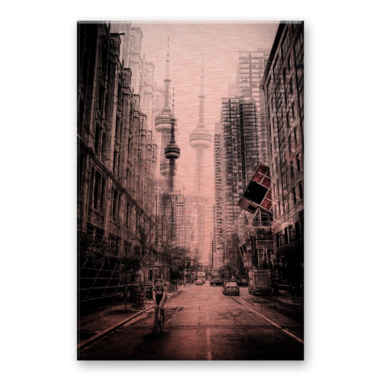 Alu-Dibond met kopereffect Chiriaco - Streets of Toronto 