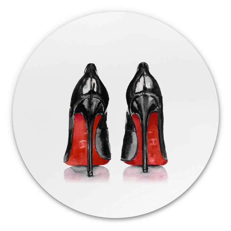 Alu-Dibond High Heels - Rund 