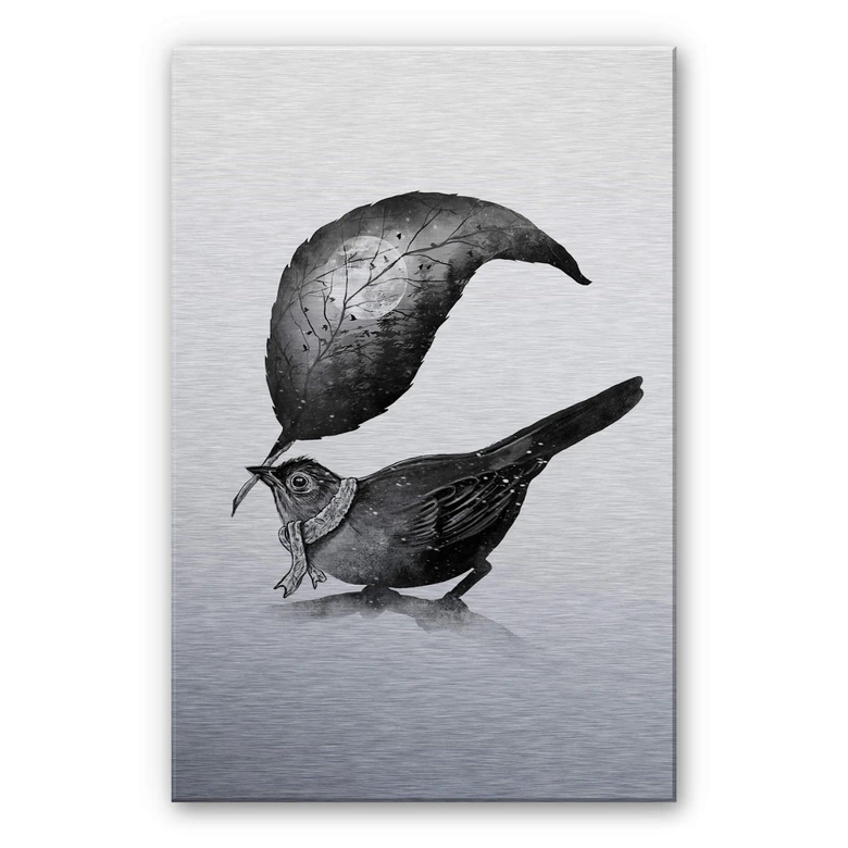 Dibond Schilderij met zilver effect Nicebleed - the Messenger 