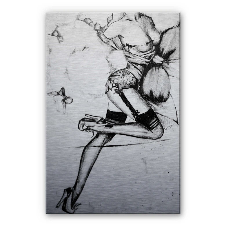 Aluminium Dibond Verleidelijke Pin-Up 