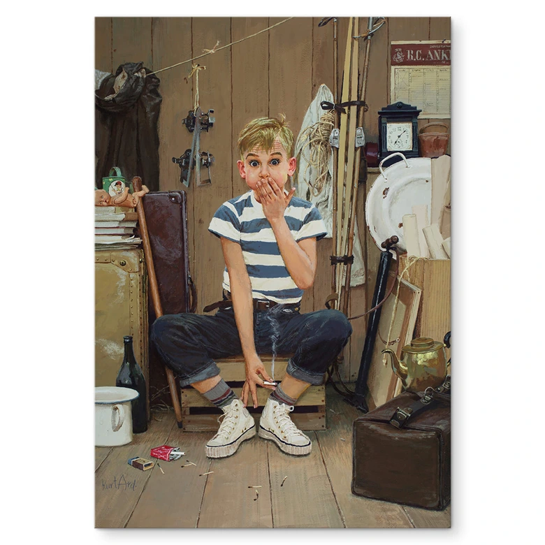 Wandbild Kurt Ard - Die erste und hoffentlich die letzte... (1958) - Alu-Dibond 