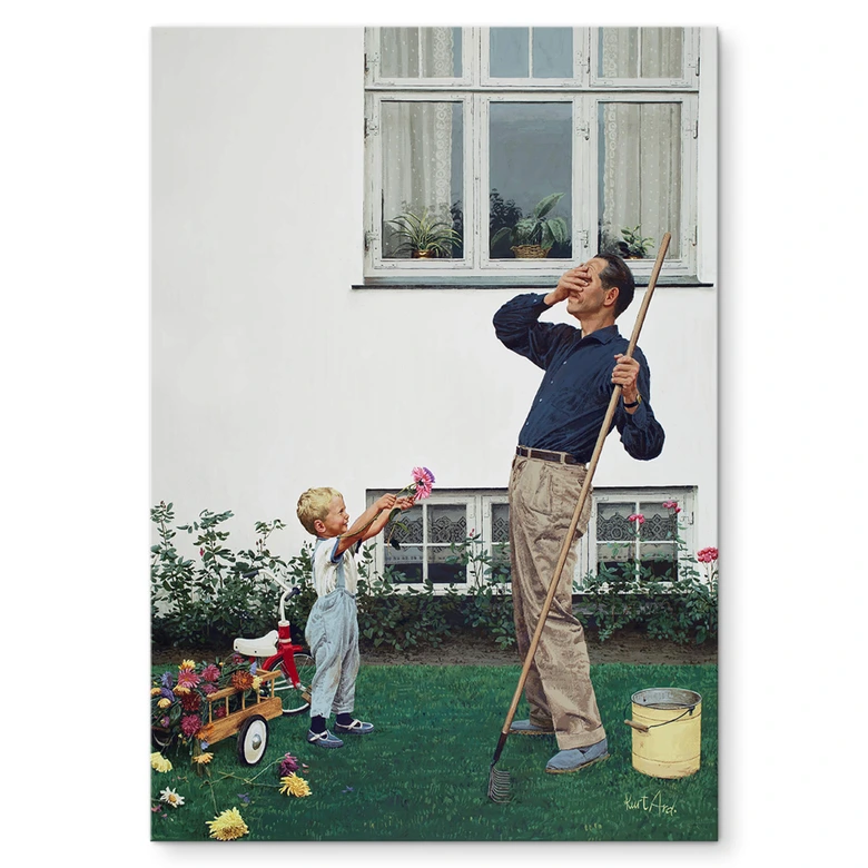 Wandbild Sag es mit Blumen (1963) - Kurt Ard - Alu-Dibond 