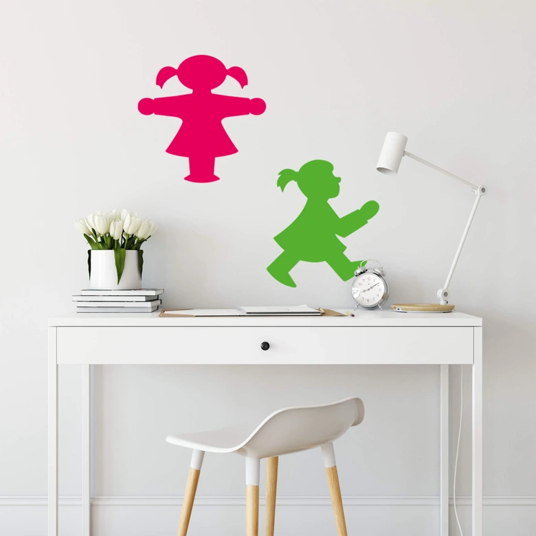 Wandtattoo Ampelmann Frauen Set 