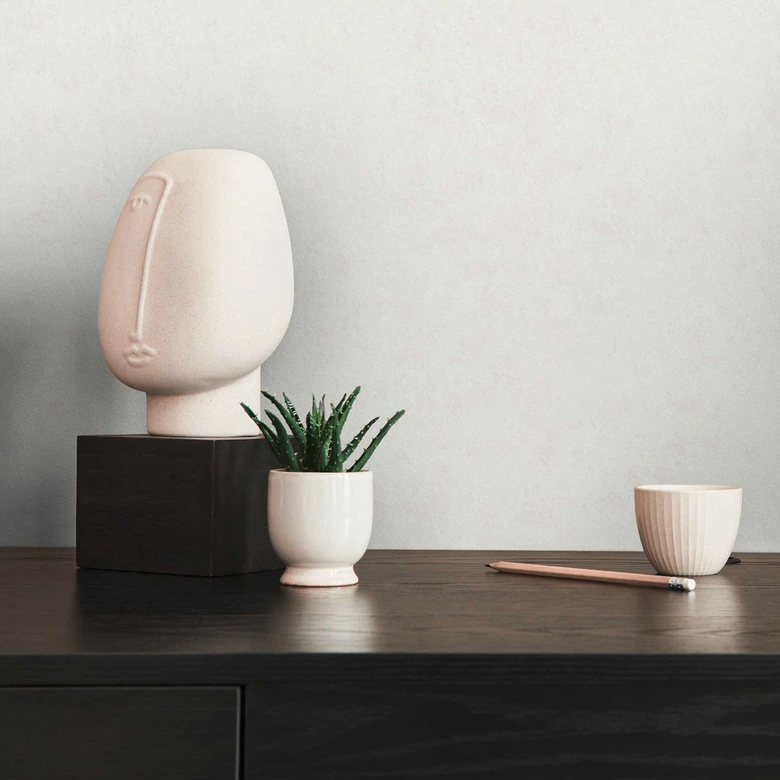 Gris mate - papel pintado moderno de tejido-no tejido gris claro - papel pintado liso 