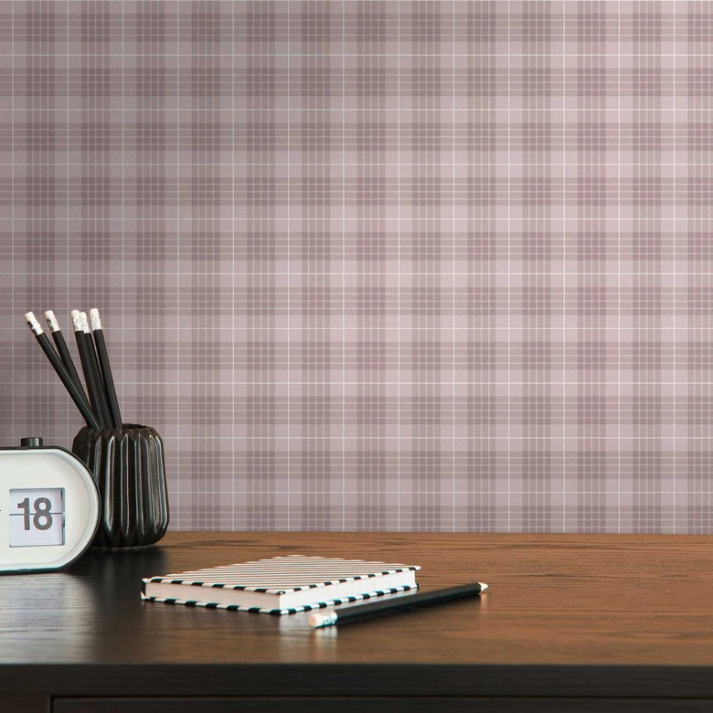 Vliestapete karriert im Retro-Look Weiß Grau - Vintage Karo-Tapete modern 