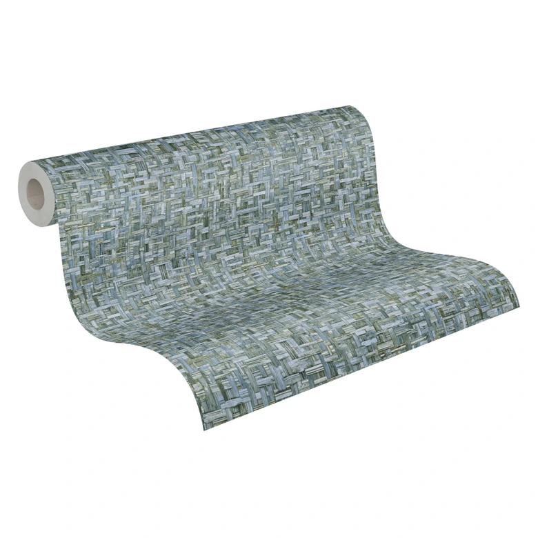 Architects Paper Jungle Chic - Papier peints effet bois, bleu 