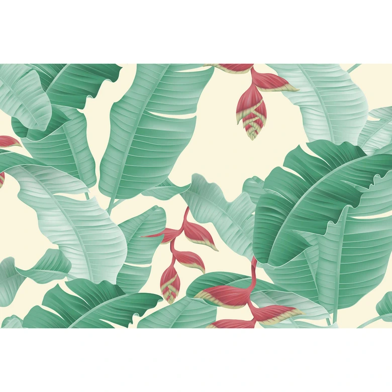 Livingwalls Fotobehang ARTist Heliconia with Palms 