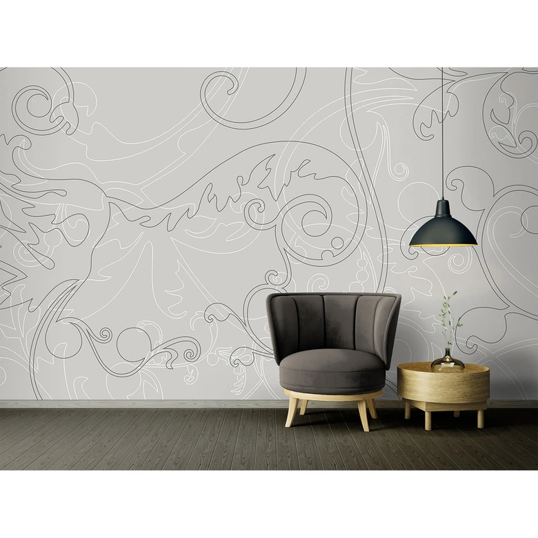 Architects Paper Papier peint photo Atelier 47 Ornament Art baroque gris 