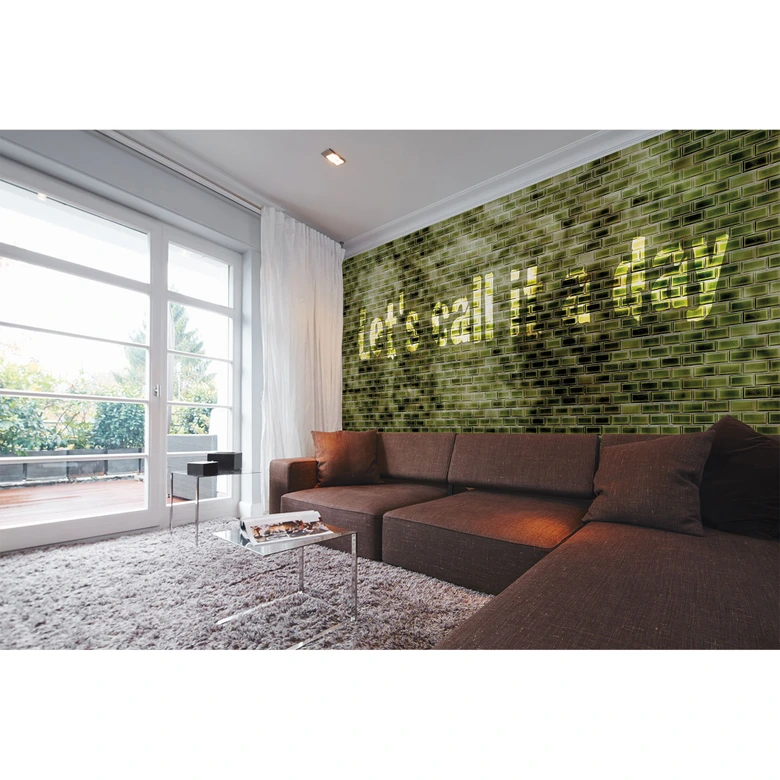 Fototapete Atelier 47 Green Tiles in Steinoptik - Architects Paper  
